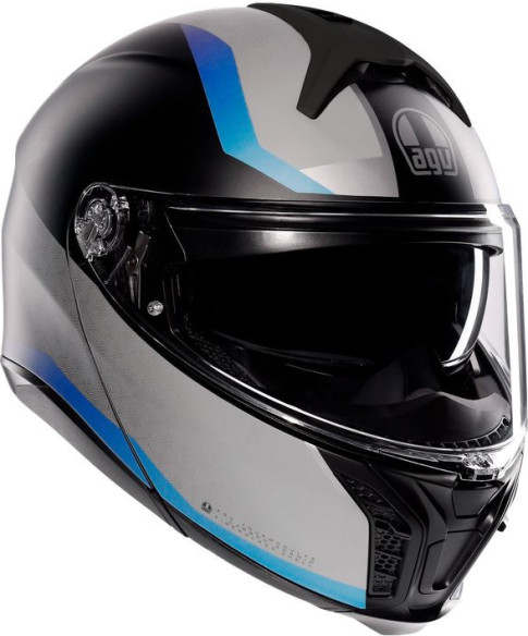 Casca Moto Flip/Up Tourmodular E2206 Multi Mplk Stray Matt Black/Grey/Blue 25