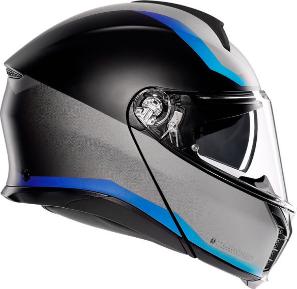 Casca Moto Flip/Up Tourmodular E2206 Multi Mplk Stray Matt Black/Grey/Blue 25