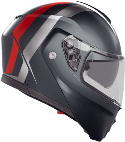 Casca Moto Flip/Up E2206 Mplk Resia Matt Grey/Silver/Red 25