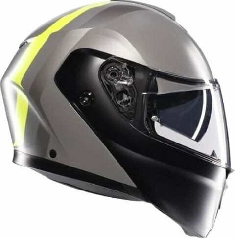 Casca Moto Flip/Up E2206 Mplk Resia Matt Grey/Black/Yellow Fluo 25