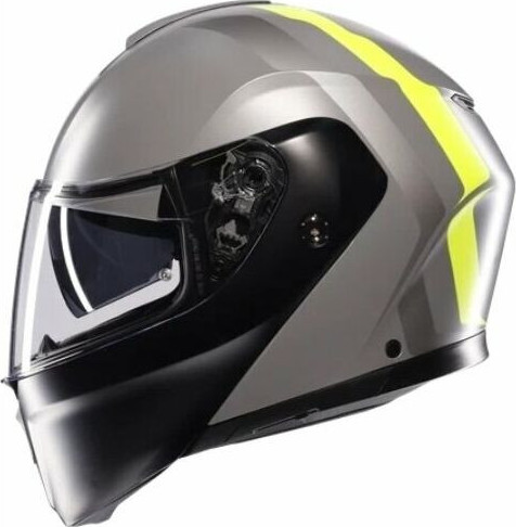 Casca Moto Flip/Up E2206 Mplk Resia Matt Grey/Black/Yellow Fluo 25