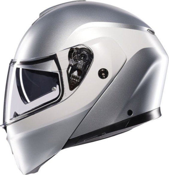 Casca Moto Flip/Up E2206 Mplk Levico Matt Double Light Grey 25