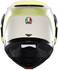 Casca Moto Flip/Up E2206 Mplk Iseo White/Black/Yellow Fluo 25