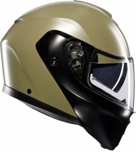 Casca Moto Flip/Up E2206 Mplk Mono Matt Pastello Green/Black 25