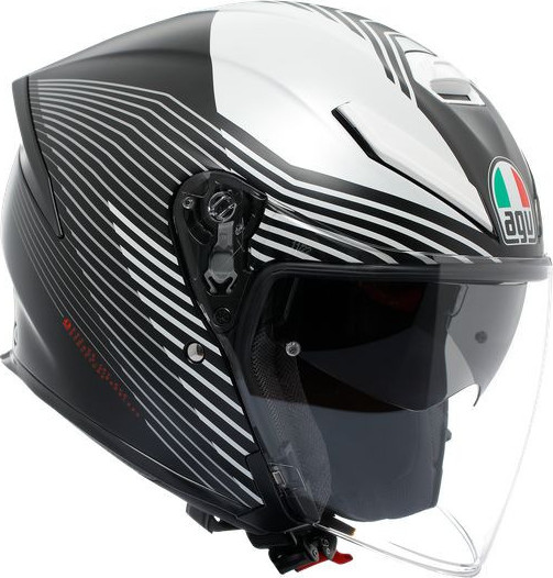 Casca Moto Open Face/Jet K5 Jet Evo E2206 Control Matt Black/White 25