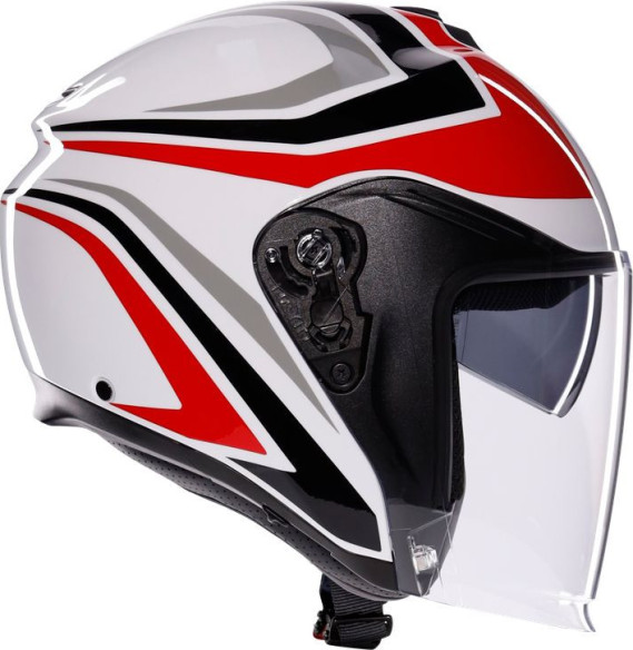 Casca Moto Open Face/Jet Irides E2206 Tolosa Black/Grey/Red 25