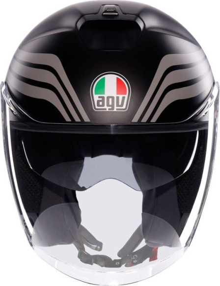 Casca Moto Open Face/Jet Irides E2206 Bologna Matt Black/Tricolore 25