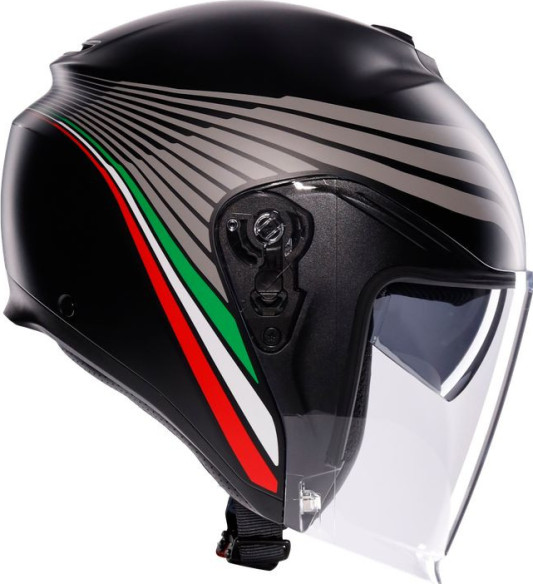 Casca Moto Open Face/Jet Irides E2206 Bologna Matt Black/Tricolore 25