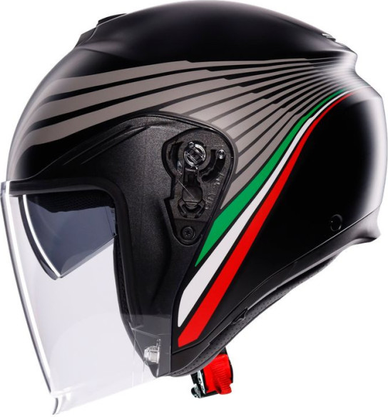 Casca Moto Open Face/Jet Irides E2206 Bologna Matt Black/Tricolore 25