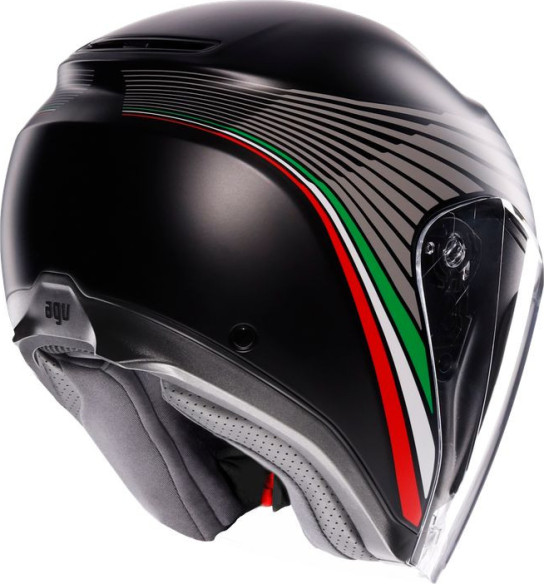 Casca Moto Open Face/Jet Irides E2206 Bologna Matt Black/Tricolore 25