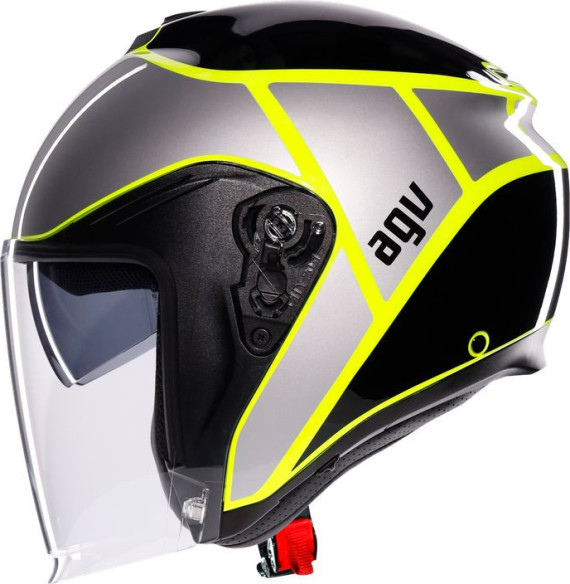Casca Moto Open Face/Jet Irides E2206 Davao Black/Grey/Yellow Fluo 25