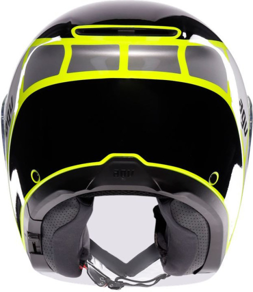 Casca Moto Open Face/Jet Irides E2206 Davao Black/Grey/Yellow Fluo 25