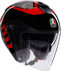 Casca Moto Open Face/Jet Irides E2206 Valenza Matt Grey/Black/Red 25