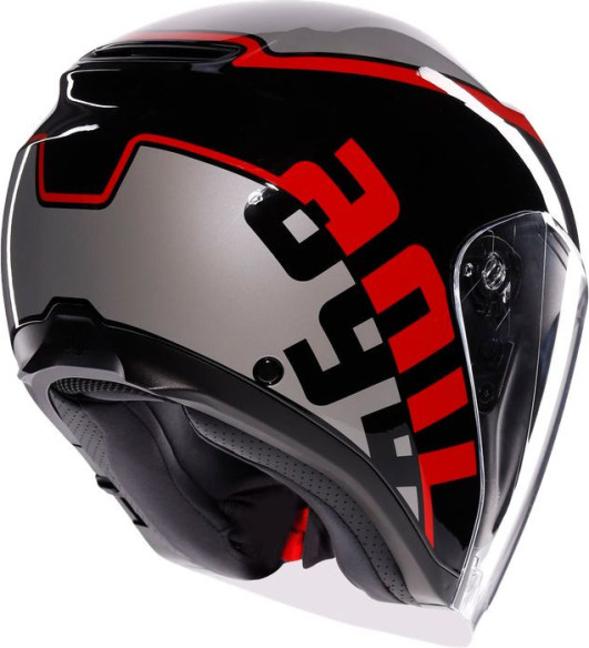 Casca Moto Open Face/Jet Irides E2206 Valenza Matt Grey/Black/Red 25