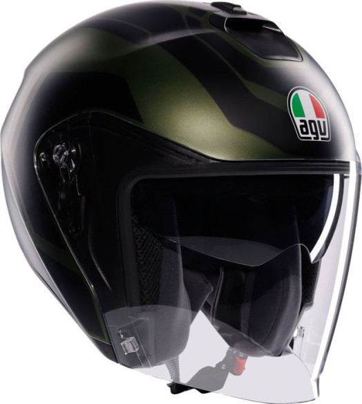Casca Moto Open Face/Jet Irides E2206 Sakai Matt Green/Black 25