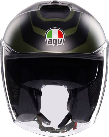 Casca Moto Open Face/Jet Irides E2206 Sakai Matt Green/Black 25