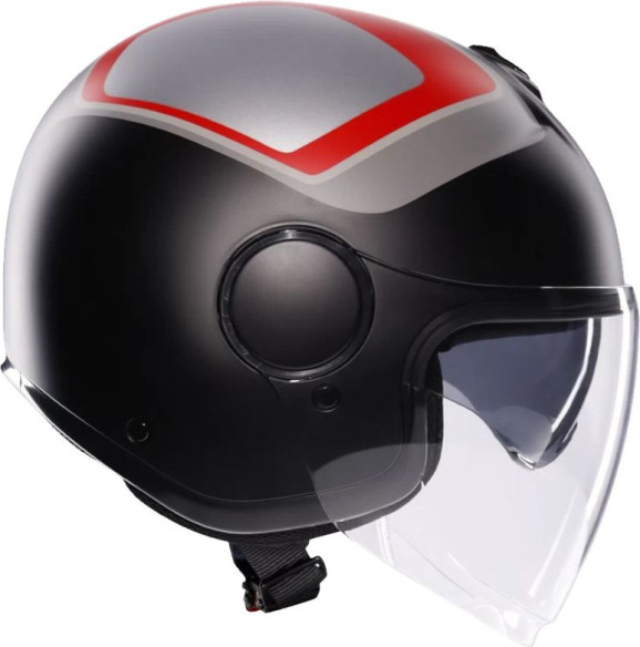 Casca Moto Open Face/Jet Eteres E2206 Scaglieri Matt Grey/Red 25