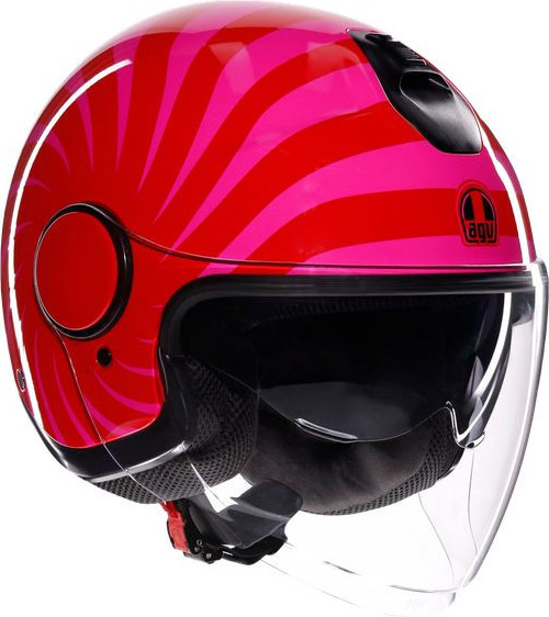 Casca Moto Open Face/Jet Eteres E2206 Tropea Red/Pink 25