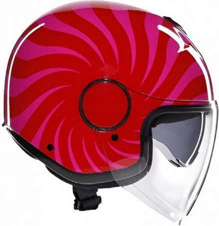 Casca Moto Open Face/Jet Eteres E2206 Tropea Red/Pink 25