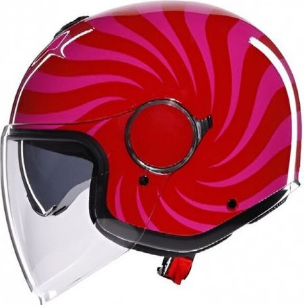 Casca Moto Open Face/Jet Eteres E2206 Tropea Red/Pink 25