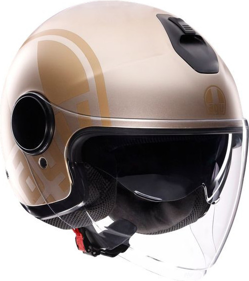 Casca Moto Open Face/Jet Eteres E2206 Sirolo Matt White/Gold 25