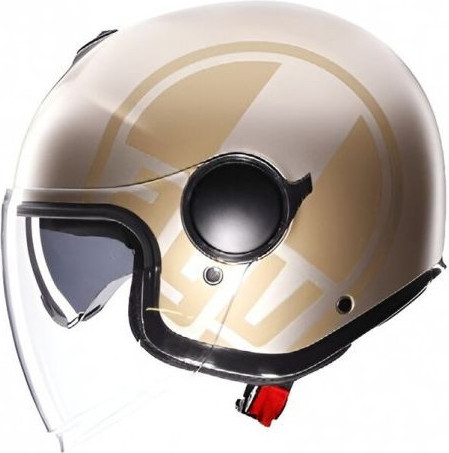 Casca Moto Open Face/Jet Eteres E2206 Sirolo Matt White/Gold 25