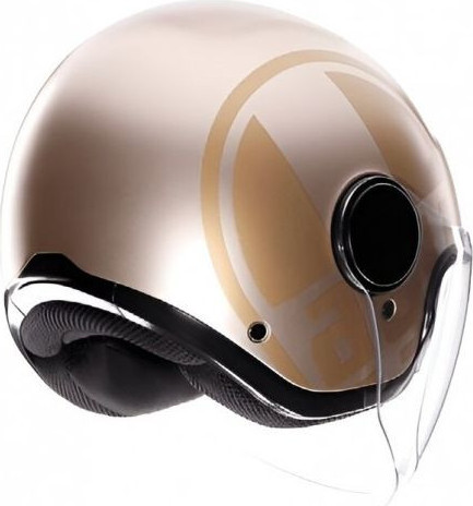 Casca Moto Open Face/Jet Eteres E2206 Sirolo Matt White/Gold 25