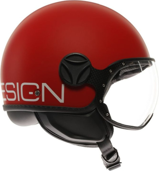 Casca Moto Open Face/Jet FGTR Classic Momodesign E2206 Candy Matt Red/White 25