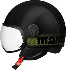 Casca Moto Open Face/Jet FGTR Classic Momodesign E2206 Stripes Black/Yellow Fluo 25