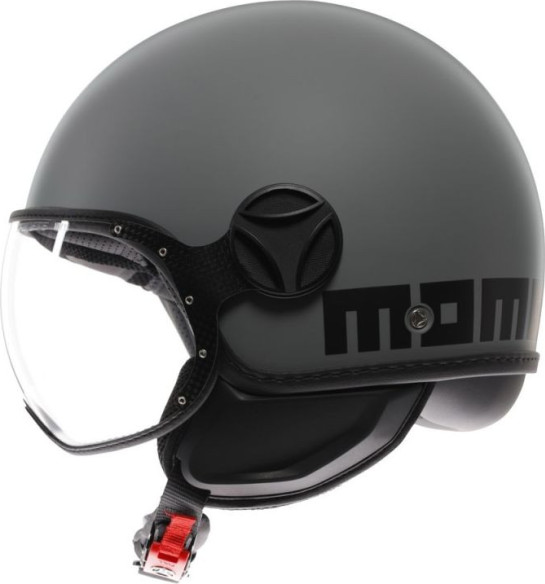 Casca Moto Open Face/Jet FGTR Classic Momodesign E2206 Mono Matt Grey/Black 25