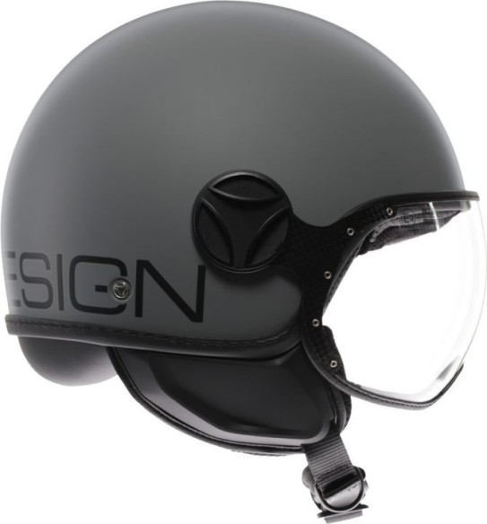 Casca Moto Open Face/Jet FGTR Classic Momodesign E2206 Mono Matt Grey/Black 25