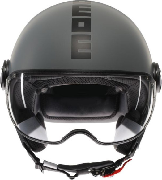 Casca Moto Open Face/Jet FGTR Classic Momodesign E2206 Mono Matt Grey/Black 25