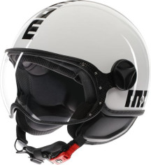 Casca Moto Open Face/Jet FGTR Classic Momodesign E2206 Mono White/Black 25