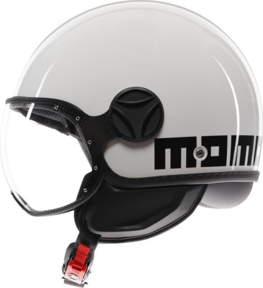 Casca Moto Open Face/Jet FGTR Classic Momodesign E2206 Mono White/Black 25