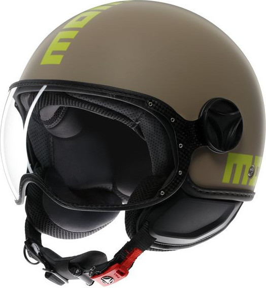 Casca Moto Open Face/Jet FGTR Classic Momodesign E2206 Mono Matt Sand/Lime 25
