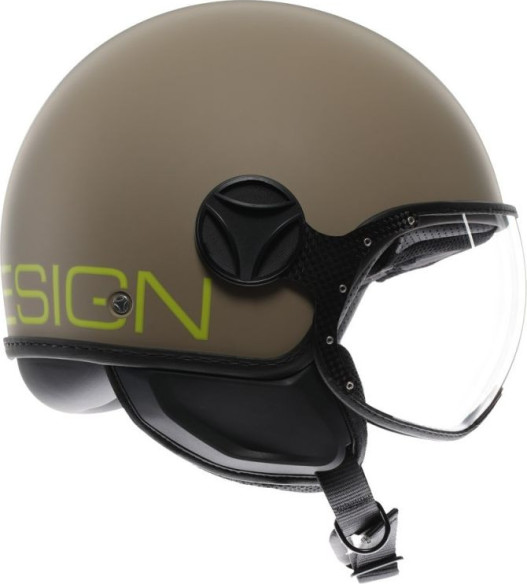 Casca Moto Open Face/Jet FGTR Classic Momodesign E2206 Mono Matt Sand/Lime 25