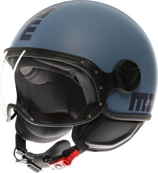 Casca Moto Open Face/Jet FGTR Classic Momodesign E2206 Mono Matt Dusty Blue/Blue 25