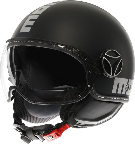 Casca Moto Open Face/Jet FGTR Evo Momodesign E2206 Mono Matt Black/Silver 25