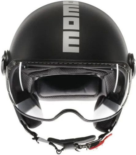Casca Moto Open Face/Jet FGTR Evo Momodesign E2206 Mono Matt Black/Silver 25