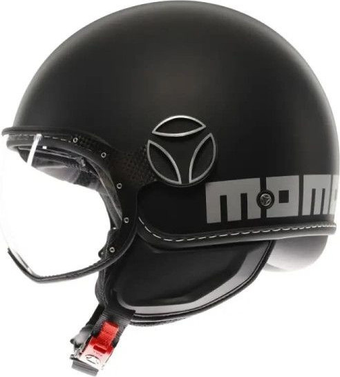 Casca Moto Open Face/Jet FGTR Evo Momodesign E2206 Mono Matt Black/Silver 25