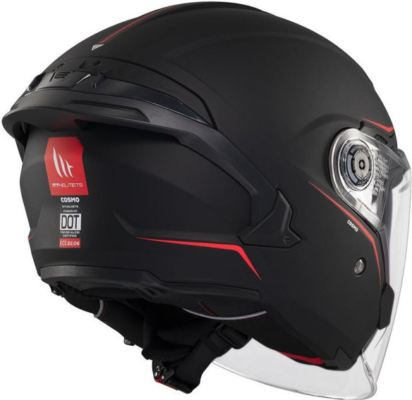 Casca Moto Open Face/Jet Cosmo SV A1 Matt Black