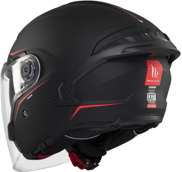 Casca Moto Open Face/Jet Cosmo SV A1 Matt Black