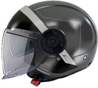 Casca Moto Open Face/Jet Viale SV S 68 Unit A5 Black/White/Grey Matt
