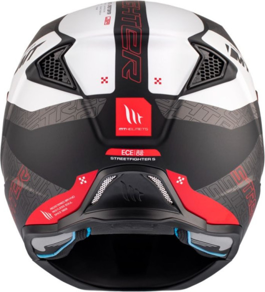 Casca Moto Open Face/Jet Streetfighter SV S B15 Totem Black/White/Grey/Matt Red