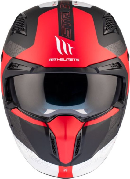Casca Moto Open Face/Jet Streetfighter SV S B15 Totem Black/White/Grey/Matt Red