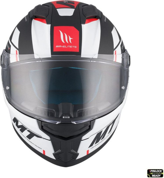 Casca Moto Full-Face/Interala Stinger 2 Zivze B5 Black/White/Matt Red