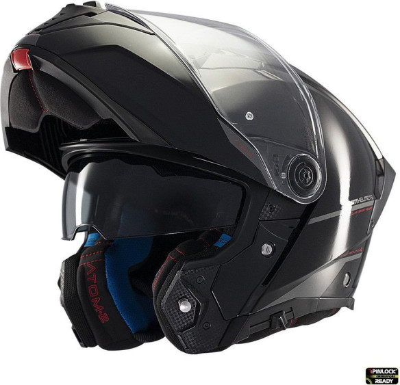 Casca Moto Flip-Up Atom 2 SV A1 Glossy Black