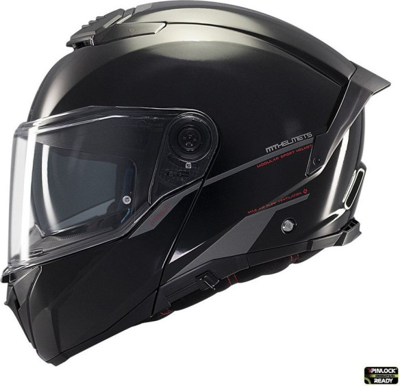 Casca Moto Flip-Up Atom 2 SV A1 Glossy Black