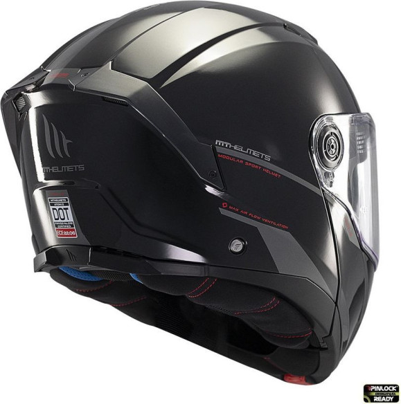 Casca Moto Flip-Up Atom 2 SV A1 Glossy Black