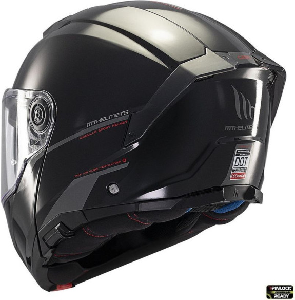 Casca Moto Flip-Up Atom 2 SV A1 Glossy Black